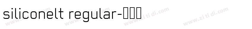 siliconelt regular字体转换